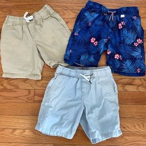 Boy 4/5 XS Bundle—2 Elastic waist short and 1 Bathing Suit